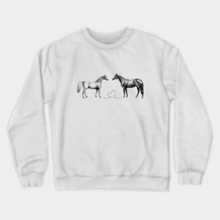 TWO HORSES Crewneck Sweatshirt